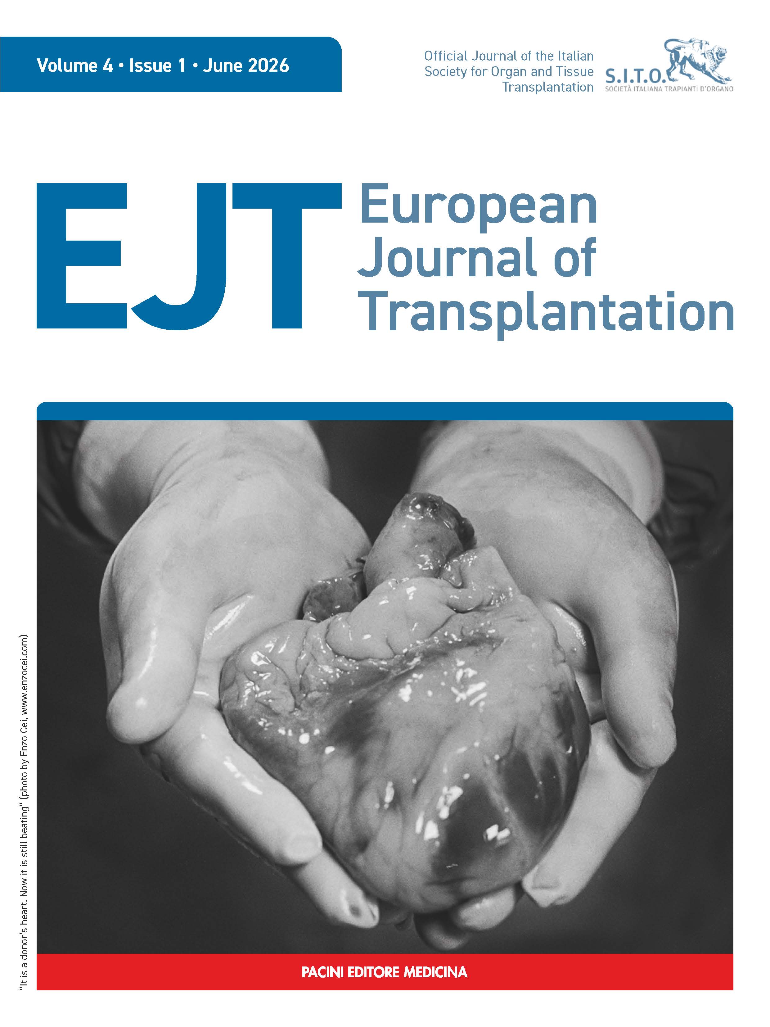 Special Issue 1 - June 2026 - Sixty years of organ transplantation in Italy